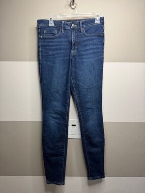 Athleta Sculptek Classic Dark Blue Women’s Stretch Skinny Jeans size 6